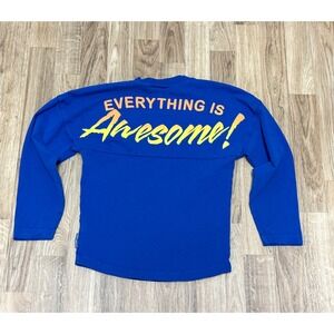 Legoland Spirit Jersey Kids Small Blue Everything Is Awesome Long Sleeve Shirt